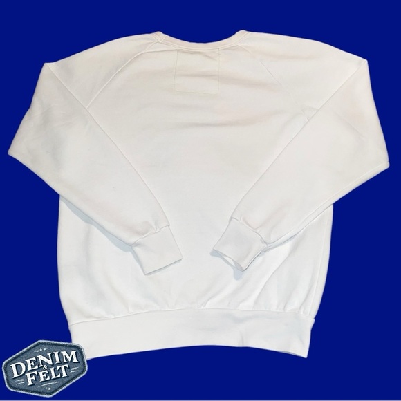 Aviator Nation Unisex White LOGO SWEATSHIRT/PULLOVER | PRELOVED!!💙🌈💙 - Picture 6 of 16